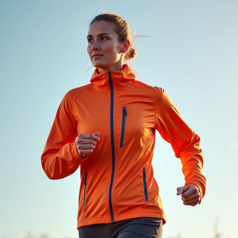 Chaqueta running impermeable y transpirable