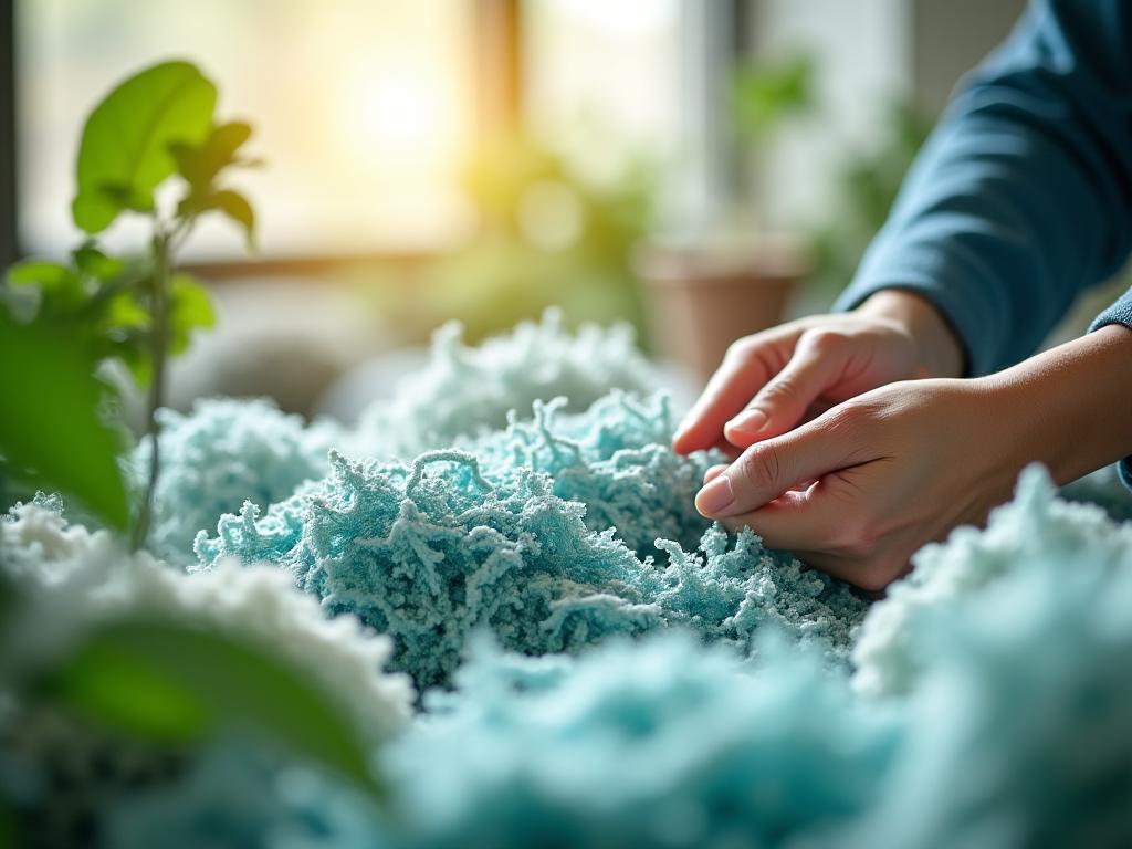 Proceso de reciclaje textil sostenible